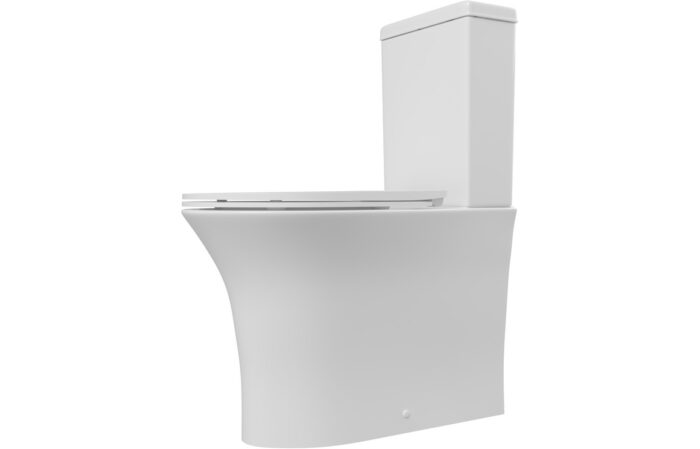 Costa Rimless Close Coupled Fully Shrouded WC & Soft Close Seat