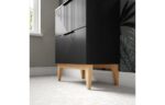 Ligaro 350mm Wall Hung 1 Door Tall Unit - Matt Graphite Grey