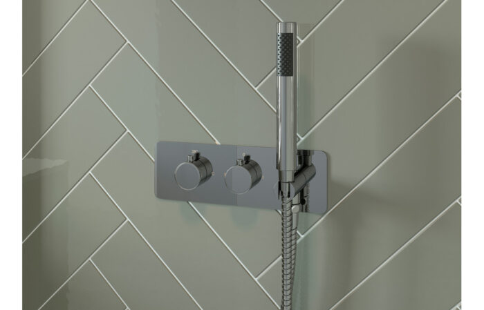 Lumira Thermostatic Two Outlet Shower Valve w/Handset
