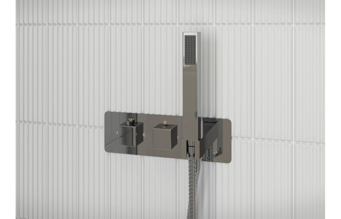 Lyvano Thermostatic Two Outlet Shower Valve w/Handset - Chrome130.8377