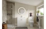 Mirexo 615mm Wall Hung 2 Drawer Basin Unit & Basin - Matt White