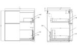 Stavero 815mm Wall Hung 2 Drawer Basin Unit & Basin - Matt Olive Green