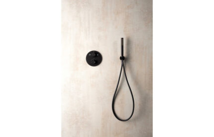 Vento Timea Black Round Handheld Showerhead