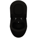 Libero Wall Hung Combined Bidet Toilet -Matt Black