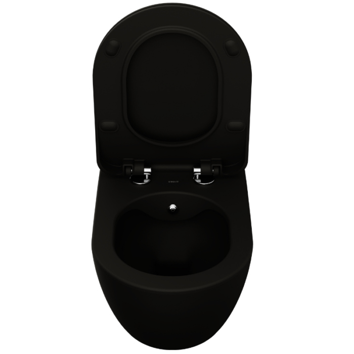 Libero Wall Hung Combined Bidet Toilet -Matt Black